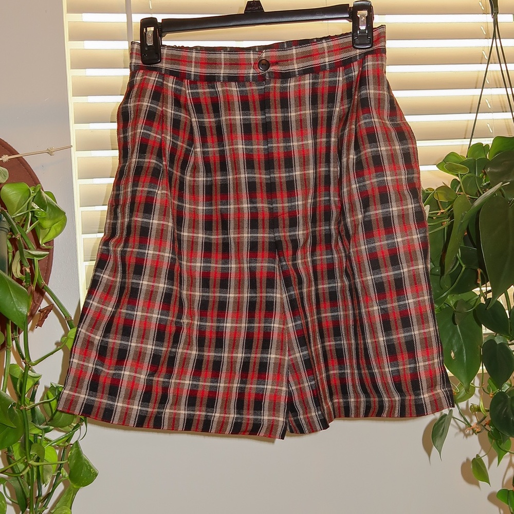 Funky Plaid High Waisted Shorts